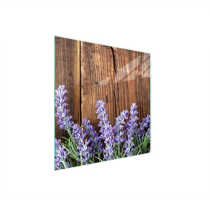 TMK ArtDeko - Snijplank - Glas - 50x52 cm - Lavendel