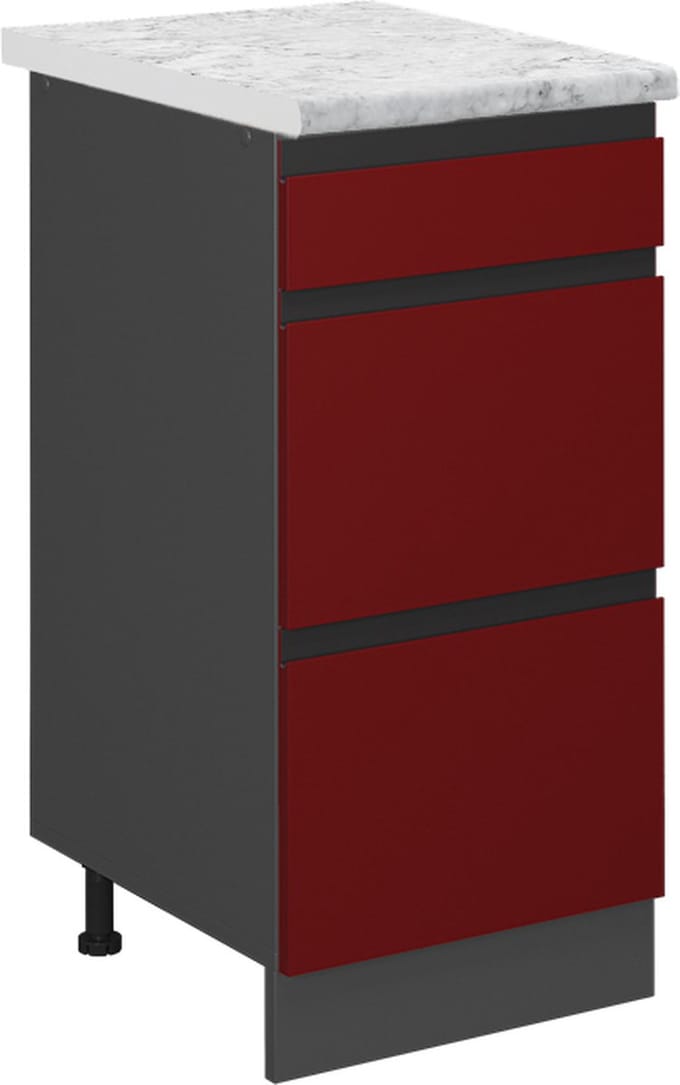 Vicco R-Line Keukenonderkast – 40 cm WB Marmer Rood