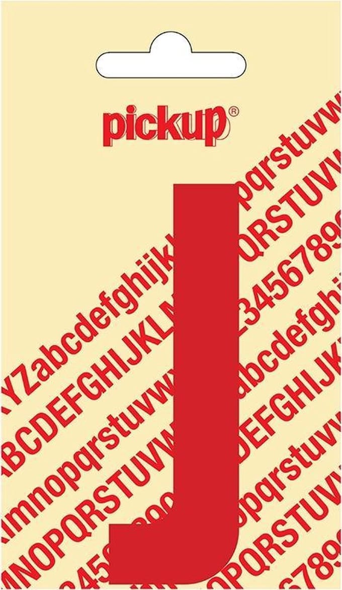 Pickup plakletter Nobel 90 mm rood J - 31022090J