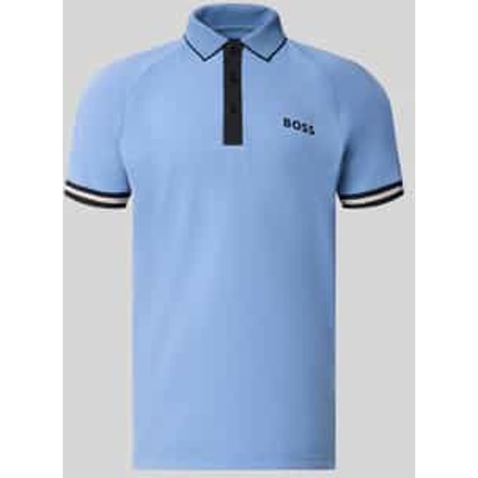 regular fit poloshirts met contrasterende details