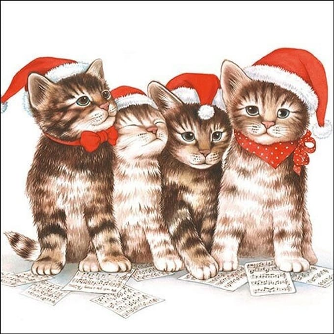 Ambiente - Lunch servetten - Singing Cats