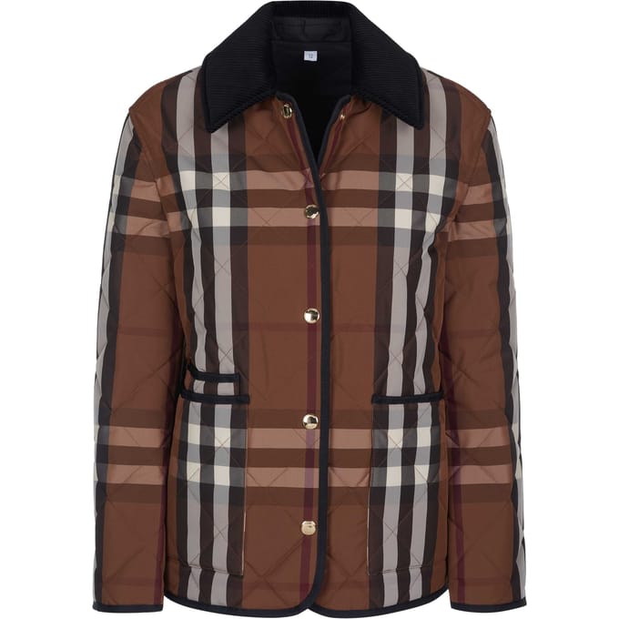 Burberry Dranefeld jas bruin
