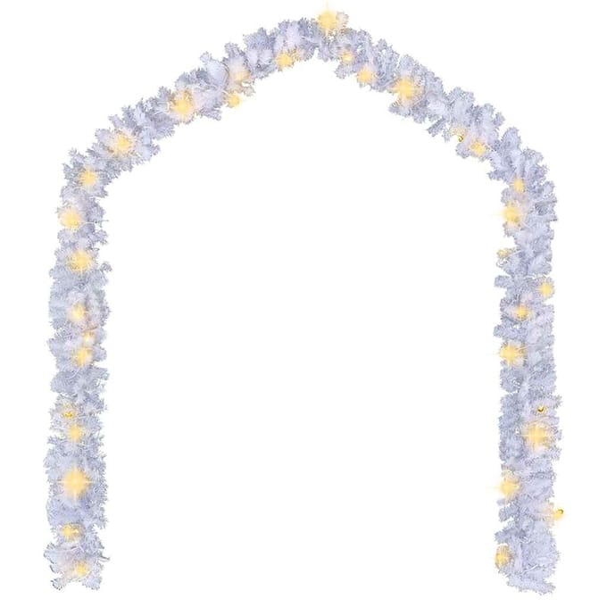 vidaXL - Kerstslinger - met - LED-lampjes - 5 - m - wit