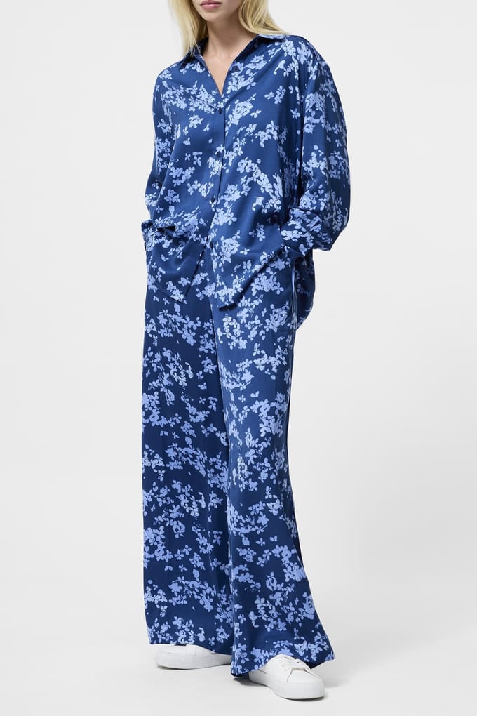 French Connection Isla Celaya Ls Shirt Blue Multi Taglia: 18 | Maglie a manica lunga Outlet | Donna | Blu