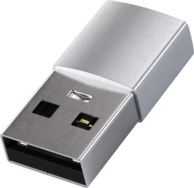 Satechi USB-C AV / multimedia paneel / USB-C Aan USB A - Zilver