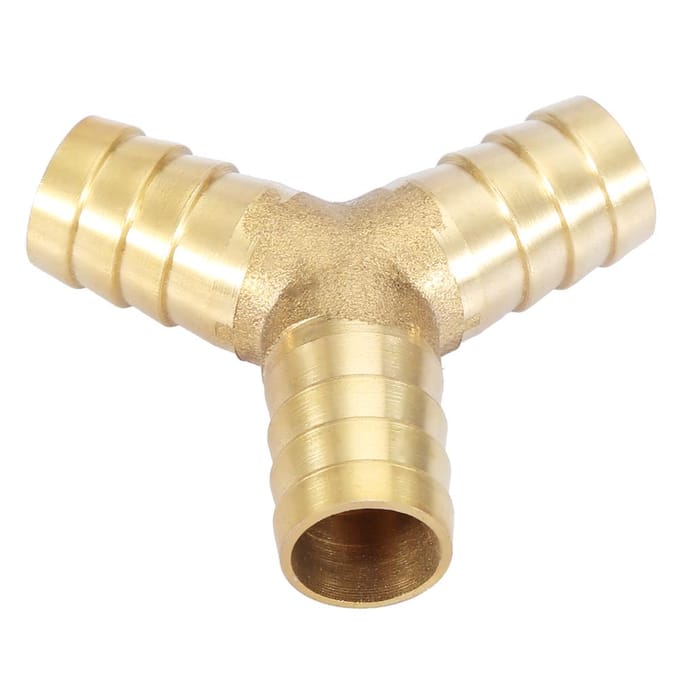Messing Y 3-weg Slang Tules Connector Koppeling Fitting Lucht Water Gas OD (16mm,1st)