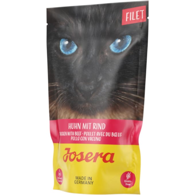 16x70g Kip met Rund Josera Filet Kattenvoer nat