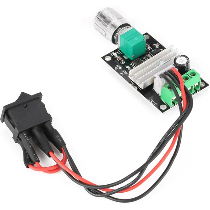 DC 6V 12V 24V 3A PWM Motor Snelheidsregeling Omkeerbare Controller Regulator met Schakelaar