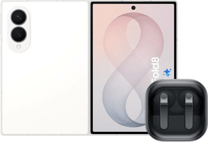 Samsung Galaxy Z Fold 8 256GB Wit 5G + Samsung Galaxy Buds4 Pro Zwart
