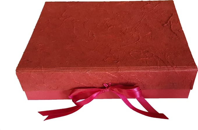 Extra grote bewaardoos, Tree Free Mulbery papier, 31x24x9cm
