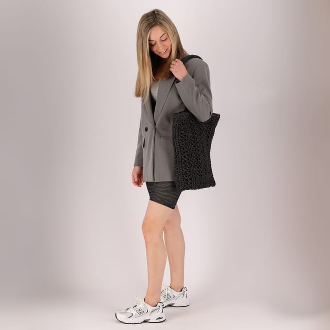 Strandtas Dames - Riet - Strandtas met rits - Strandtassen - Strandtas met ritssluiting