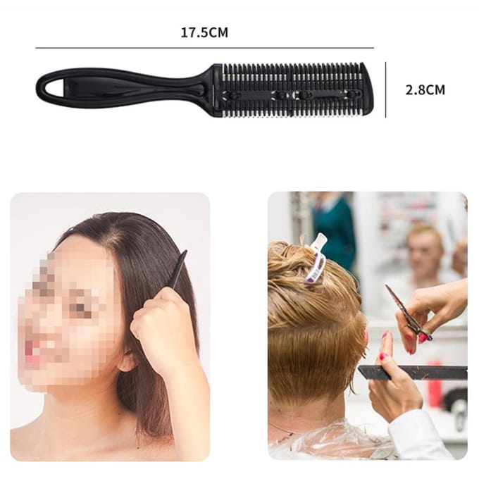 Kapperskits 13 STKS Roestvrij Staal Professionele Kappersschaar Set Haar Tanden Trimmer Vlakke Knipschaar Kam zwart