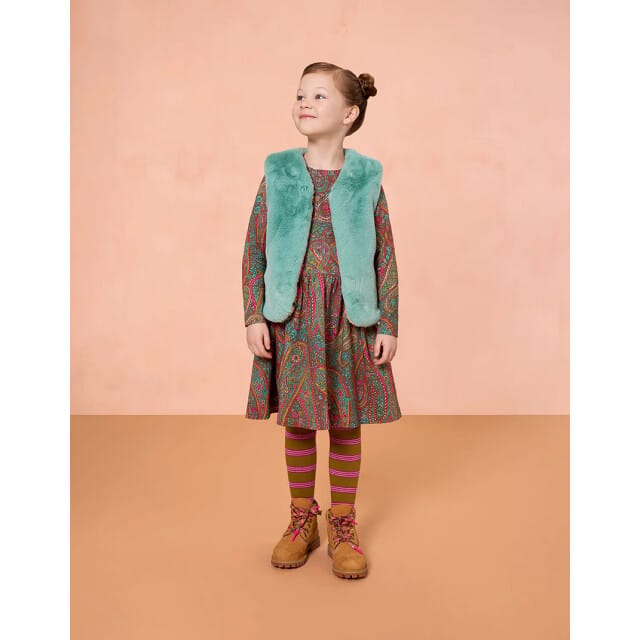 Oilily Dippa Jurk- maat128/8yr Tapenade