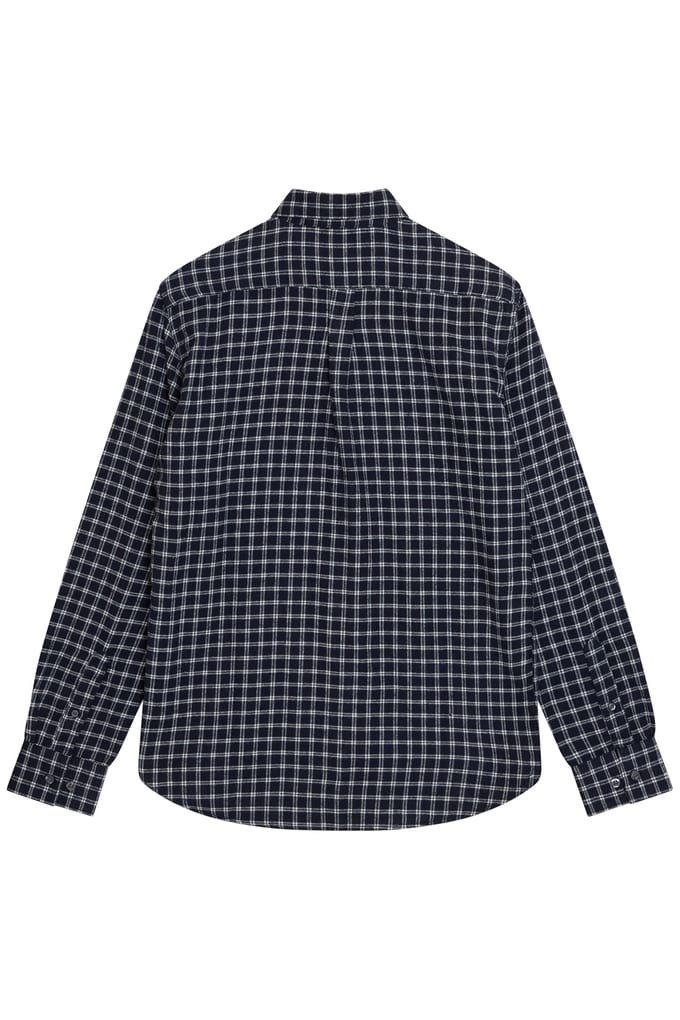 French Connection Box Check Flannel Ls Marine/ecru Größe: S | Casual hemden Outlet | Herren
