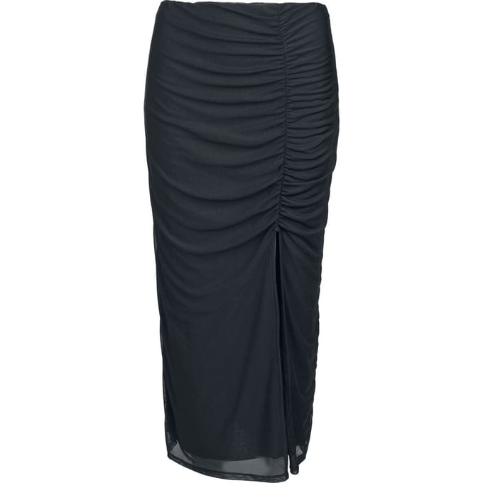 R.E.D. by EMP Midirok - Basic rok - S tot M - voor Vrouwen - zwart