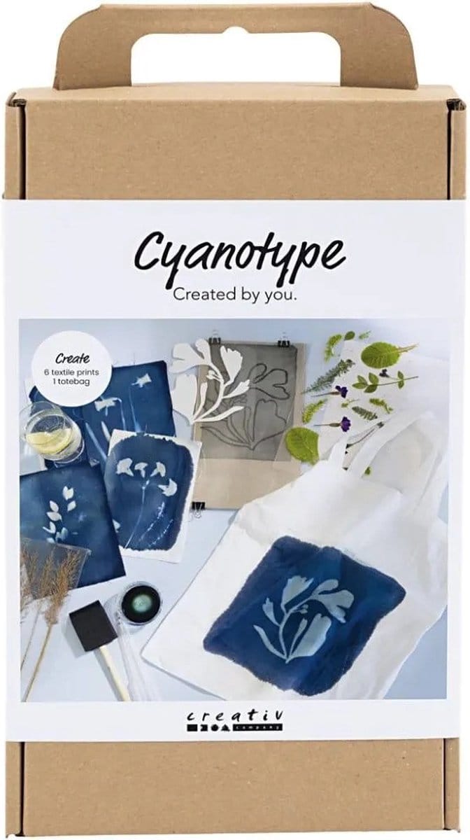 Creativ Company Hobbyset Cyanotypie Textiel Blauw