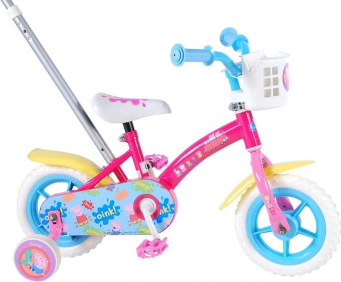 Peppa Pig Kinderfiets - Meisjes - 10 inch - Roze/Blauw