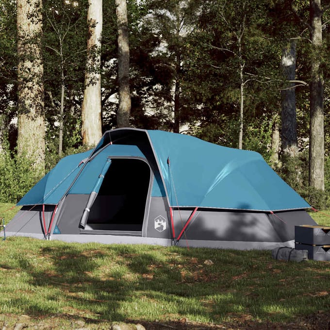 Vidaxl Tente Familiale, Dôme, 9 Personnes, Bleu, Imperméable