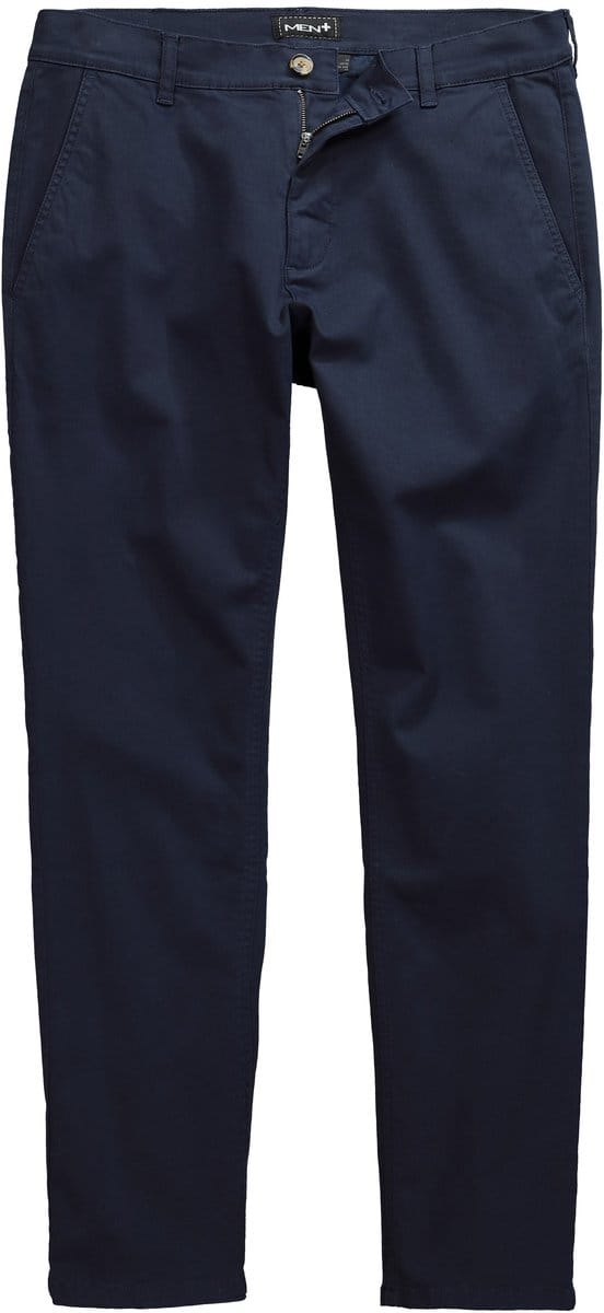 Men Plus - Heren - Chino straight fit - Navy blauw - Maat 60