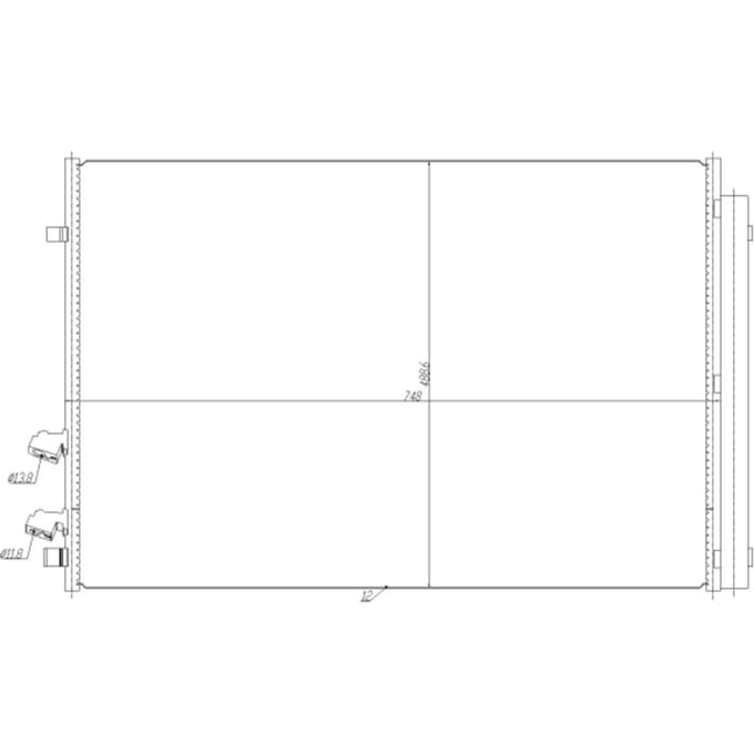 Condensor, airconditioning NRF 350477