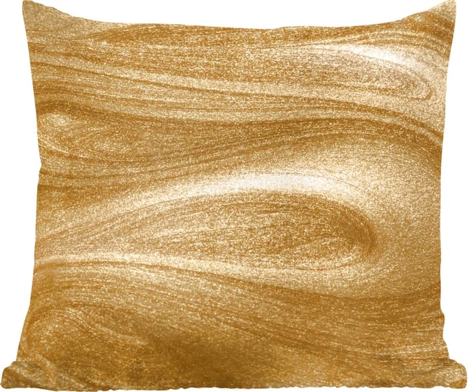Sierkussens - Kussentjes Woonkamer - 60x60 cm - Goud - Glitter - Abstract - Luxe