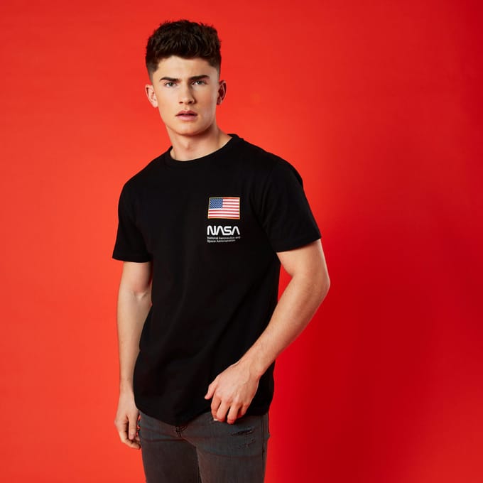 NASA Base Camp Unisex T-Shirt - Black - S