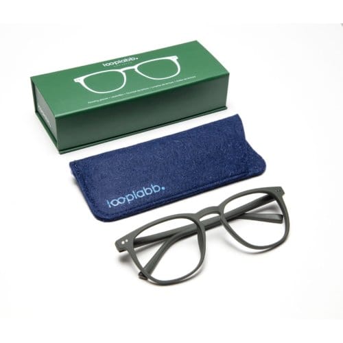 Looplabb leesbril sterkte +2,00 model the george olijf groen