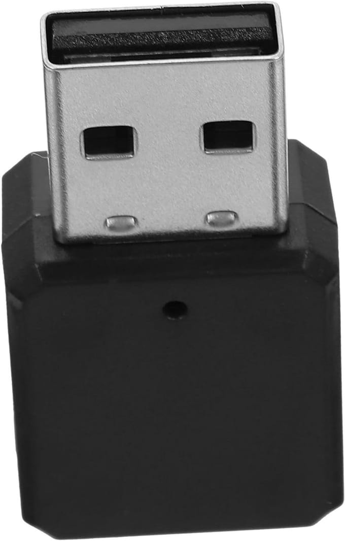 Draadloze USB Adapter - Audio Ontvanger - Auto Muziek Streamen - Ingebouwde Microfoon - 32 x 17 cm - Zwart