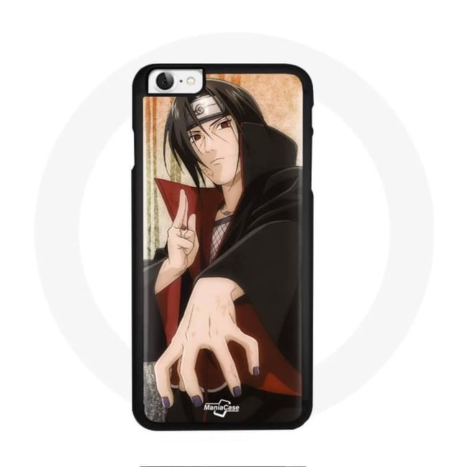 Coque - Maniacase - Itachi Naruto Anime - Souple - Noir - Iphone 4 noir