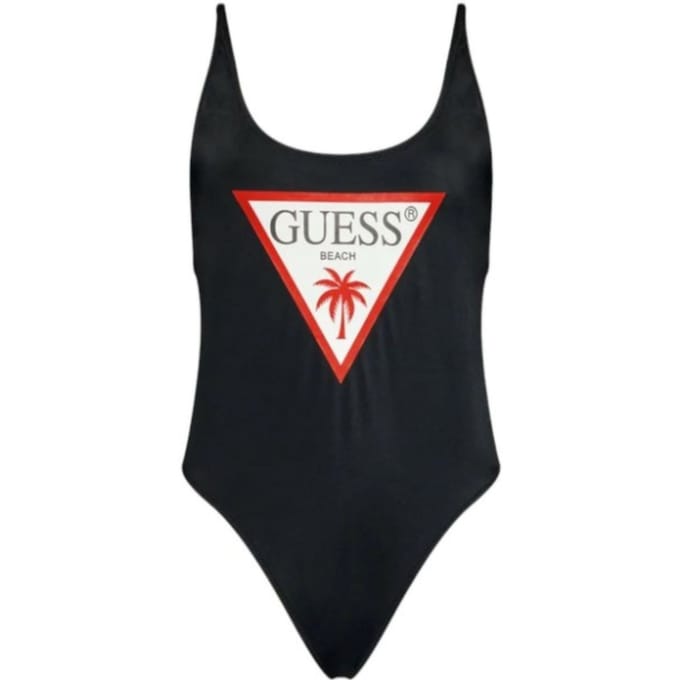 Eenpees badpak met logo voor dames Guess