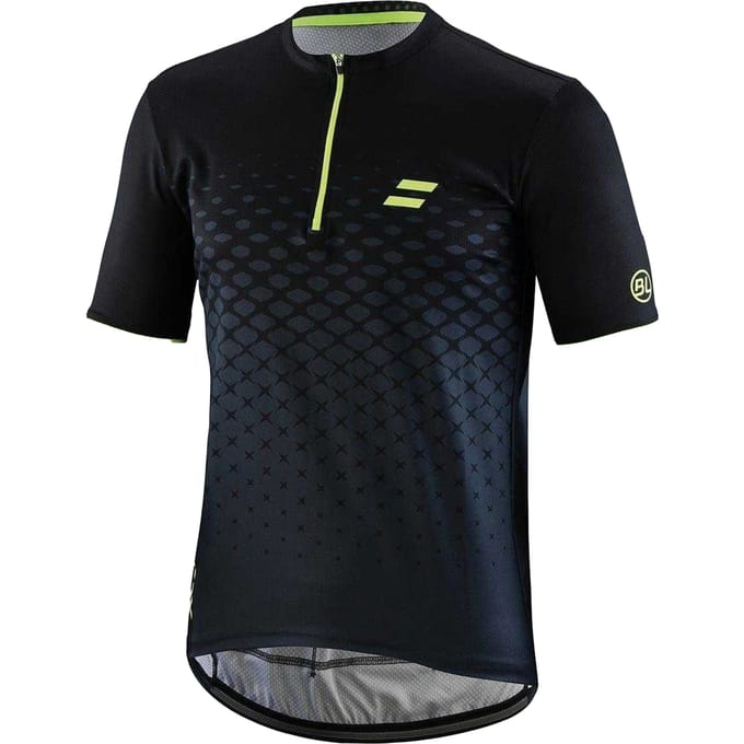 Bicycle Line Heren Rayon Fiets Trui (Zwart/geel)