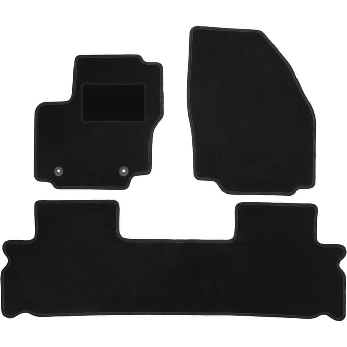 Zwarte veloursmatten voor: Ford Galaxy MK2 minivan (2006-2012)