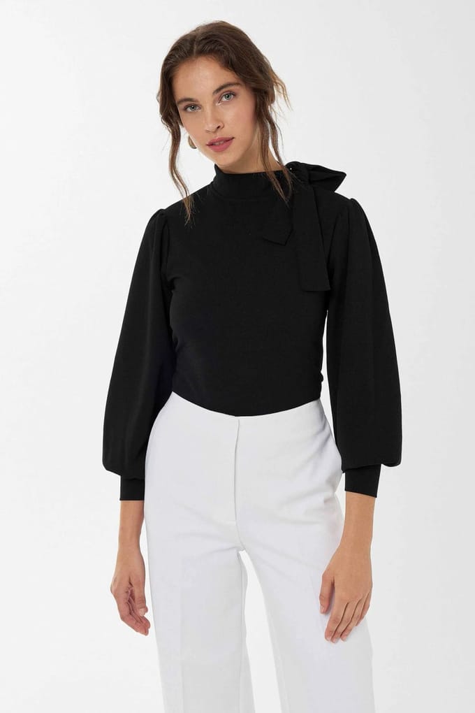 Blouse met Strikdetail