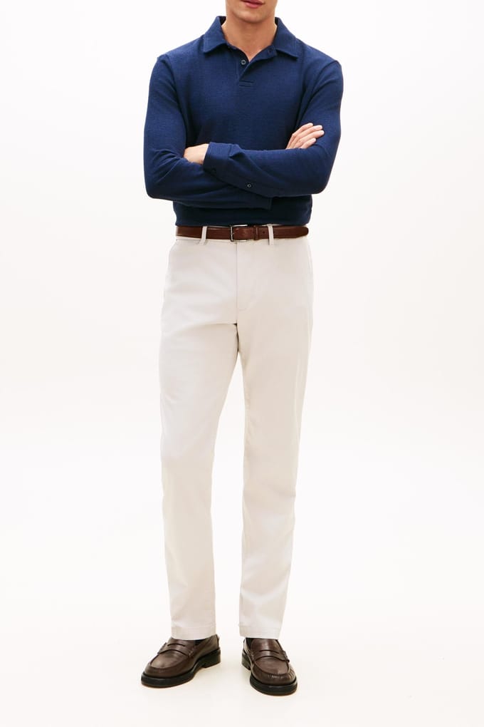 Tommy Hilfiger Denton Printed Chino October Grey Größe: W30L34 | Chinos Outlet | Herren | Grau