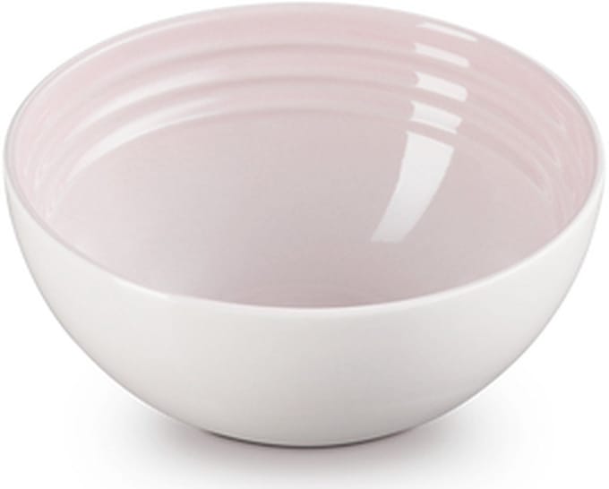 Le Creuset 4 aardewerken snackschaaltjes Shell Pink 12cm 0,33l