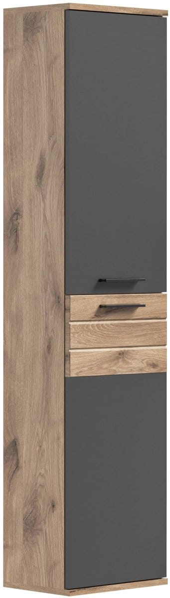 Mason hoge kast hangend basaltgrijs NB Nox eiken NB Nox eiken MDF TZ - 24x37x152cm