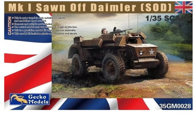 Gecko Models | 35GM0028 | Mk.I sawn off Daimler (SOD) | 1:35