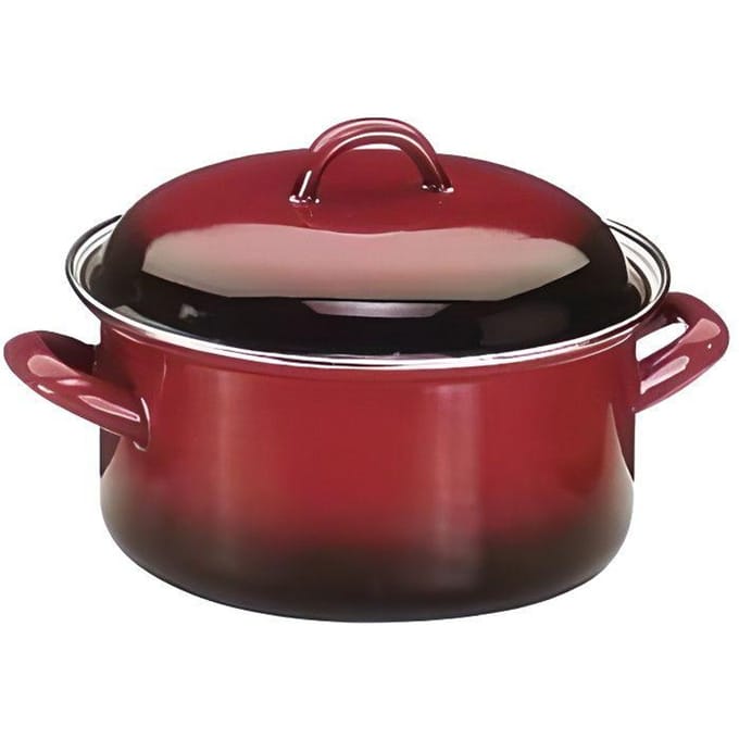 Braadpan - IBILI - Volcan - 28 cm - Geëmailleerd staal - Geschikt voor alle warmtebronnen, inclusief inductie