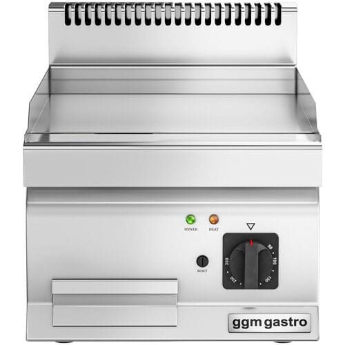 GGM Gastro Elektro Bratplatte - 4,05 kW - Glatt Zilver