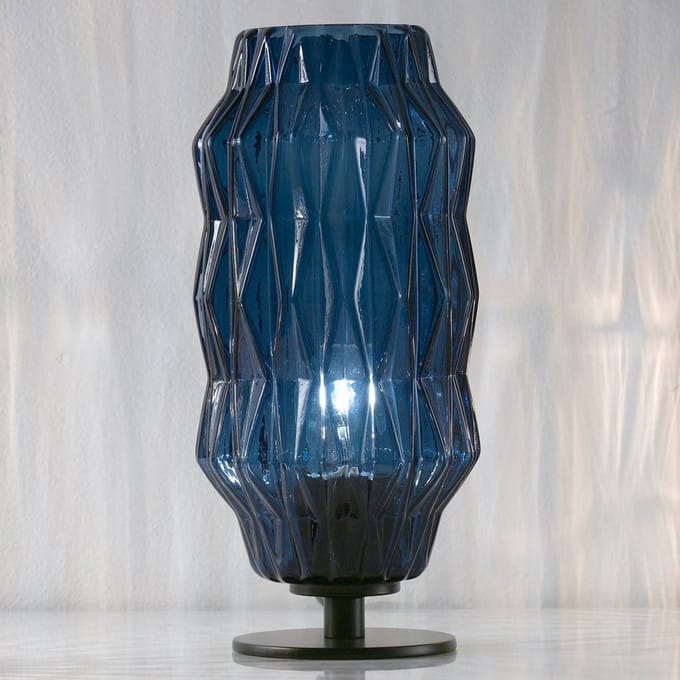 Selène Origami tafellamp, blauw