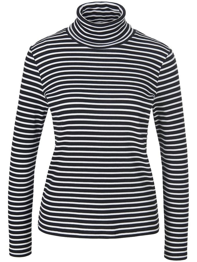 Colshirt lange mouwen Van Peter Hahn zwart
