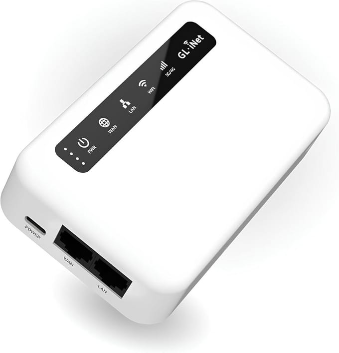 Draagbare 4G LTE Smart VPN Router met OpenWrt en 5000mAh Batterij voor Reizen en IoT