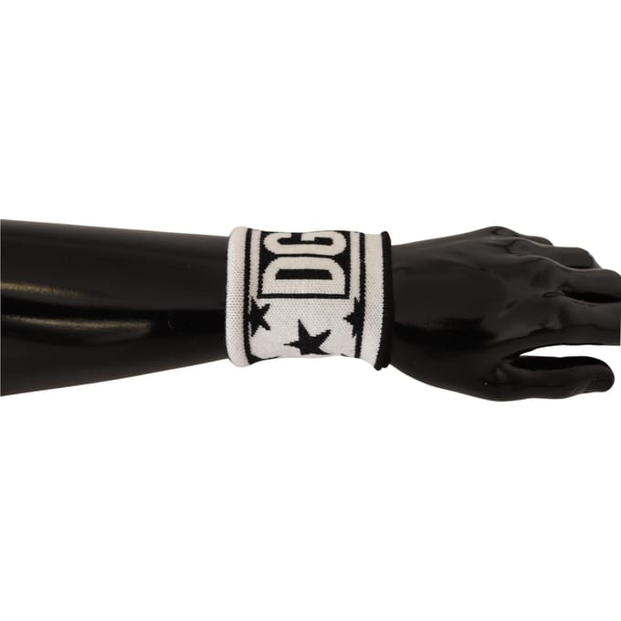 Dolce & Gabbana Elegante Monochrome Wol Armband Mannenset