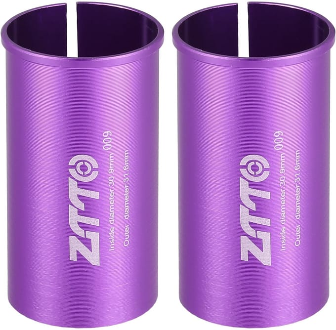 MTTproducts - Fiets Zadelpen Adapter Set 30.9mm en 31.6mm