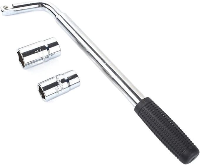 Wielmoersleutel - Uitschuifbare Moerdopverwijderaar - Banden Wisselen - Compact Gereedschap Met Adapter - 38-50 cm