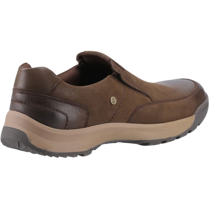 Hush Puppies Vaun Leren Heren Bruine Instappers