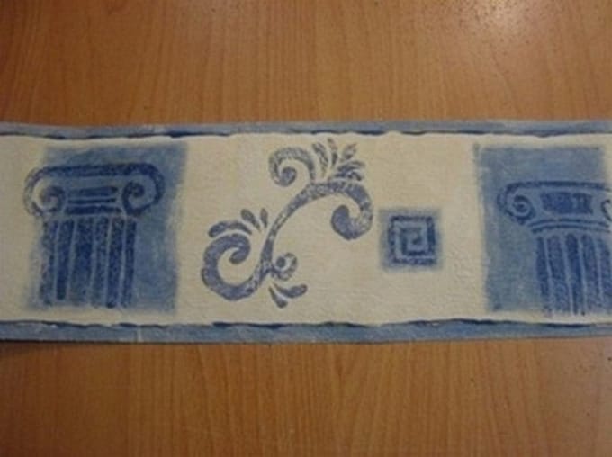 BEHANGRAND BLAUW GRIEKS ZUILEN