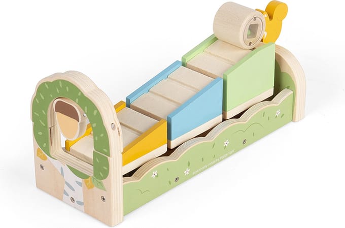 BigJigs houten speelgoed Squirrel Ramp Sorter - educatief spel.