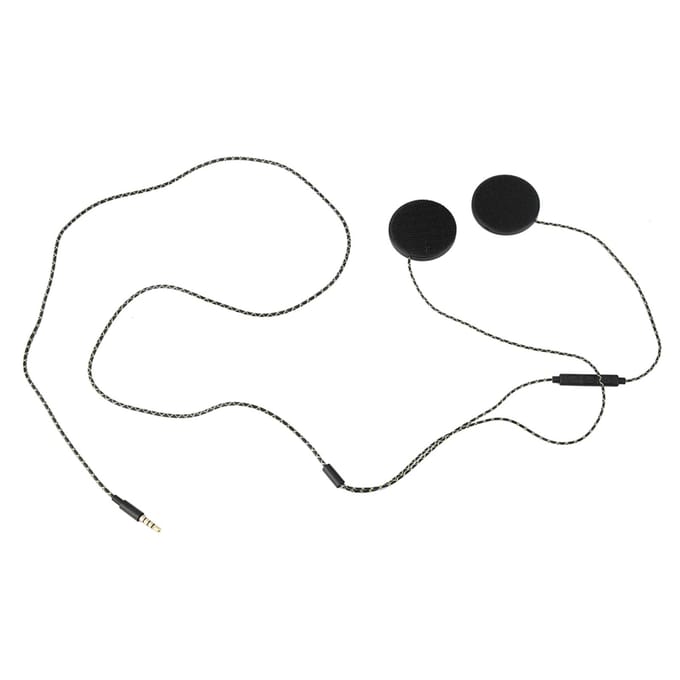 Casque de moto casque haut-parleurs Support appel mains libres black