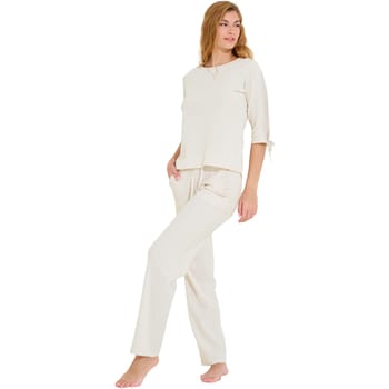 Pyjama-sets Lisca Pyjama broek top driekwart mouwen FREELY Cheek